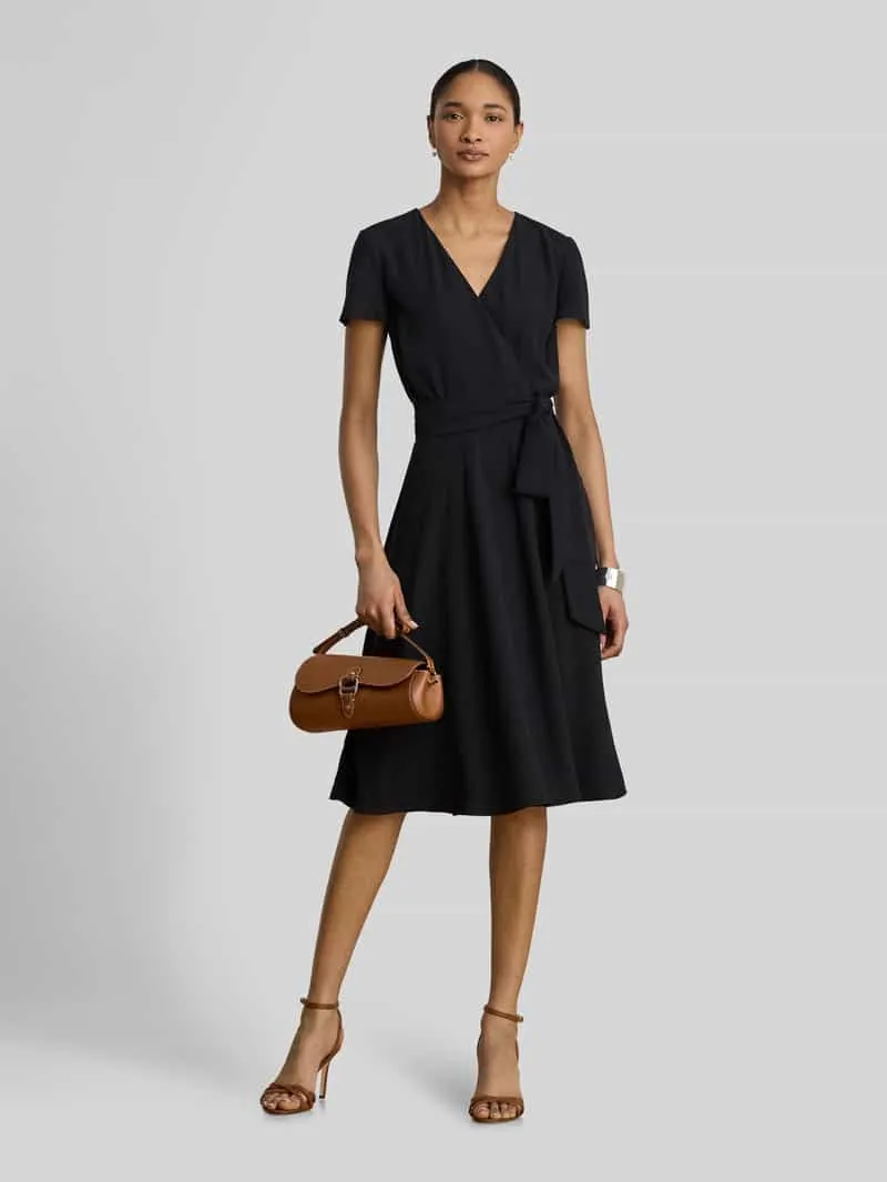 Lauren Ralph Lauren Getailleerde vrijetijdsjurk van chiffon zwart, foto 3