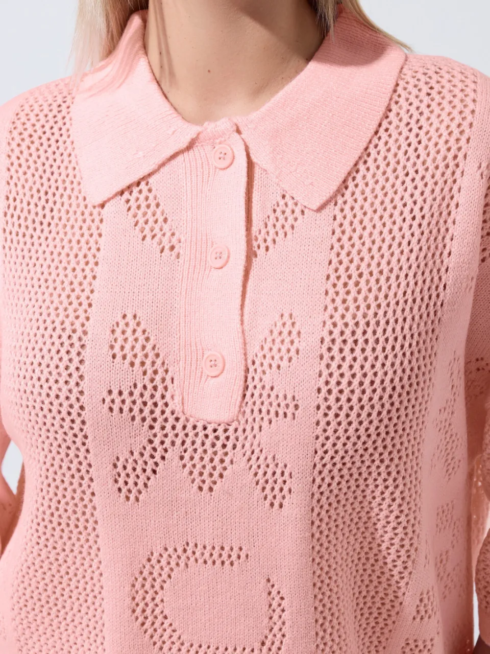 Limited Collection Roze Gebreide Jurk-52, foto 4