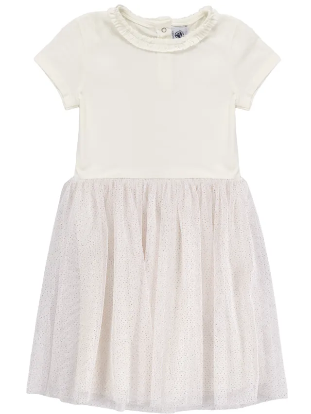 Petit Bateau Korte Jurk Petit Bateau BOLL Wit