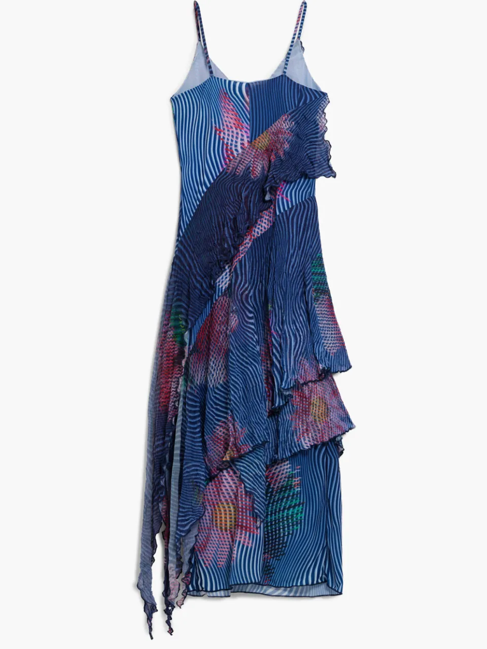 Desigual gebloemde zomerjurk blauw, foto 2