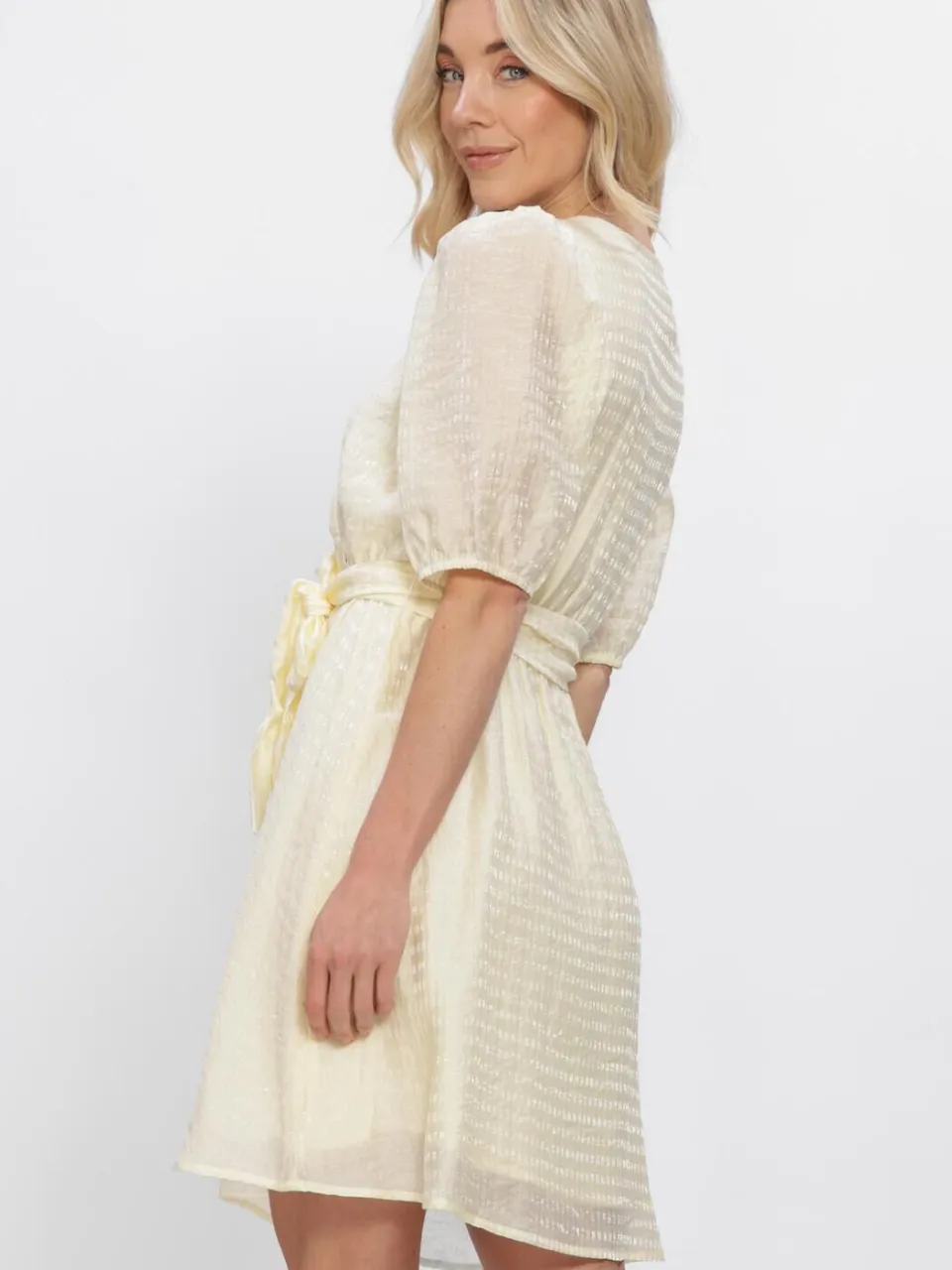 Freebird Dames Jurken Wv-lyo-lurex-26-1 - Creme, foto 3