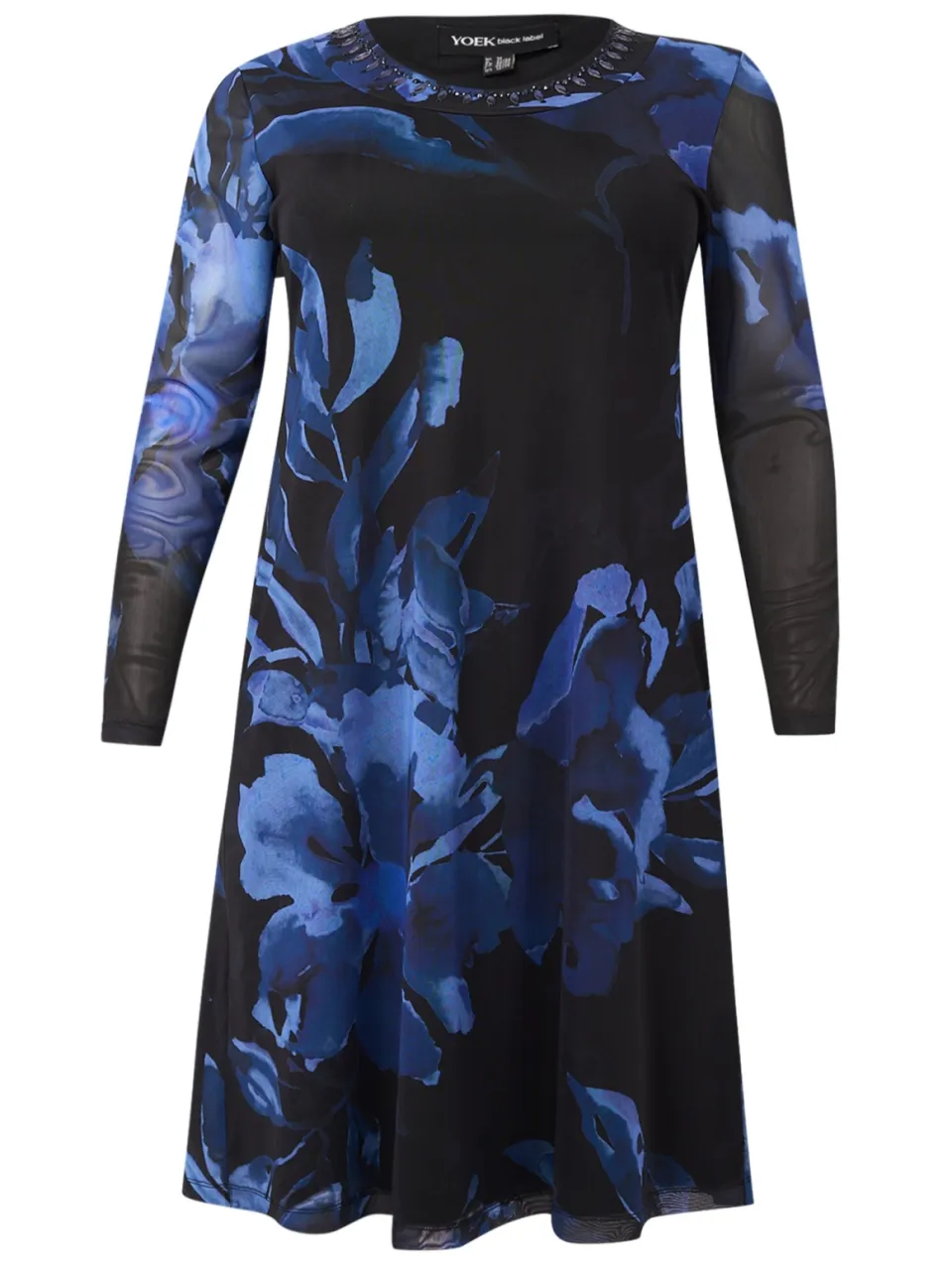 Yoek Jurk VALENTINE | Blauw, foto 3