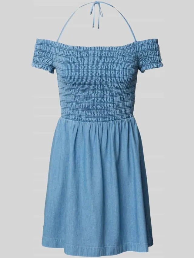 Tommy Jeans Getailleerde mini-jurk van puur katoen jeansblauw, foto 2