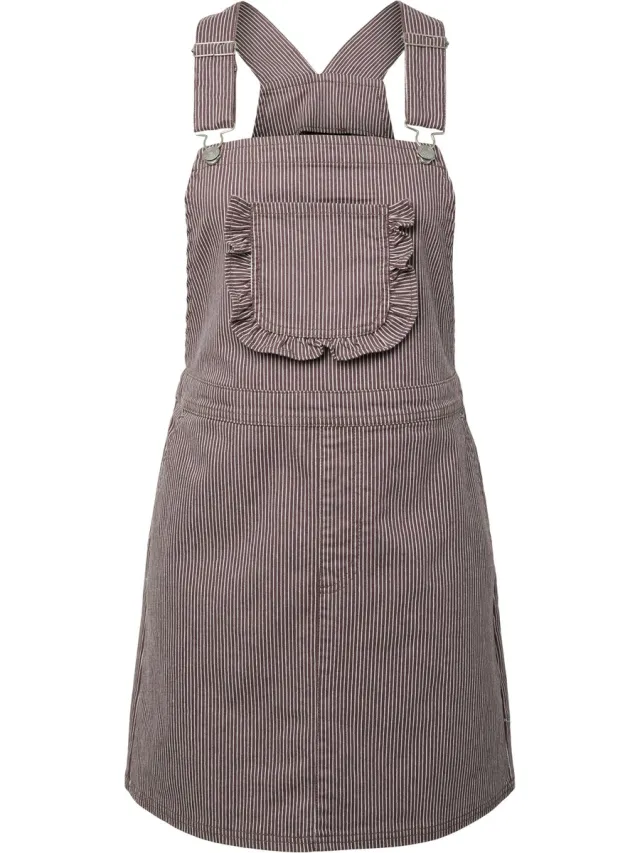 Pieces PCBILLO DUNGAREE DENIM DRESS - Meisjes - Mini jurken