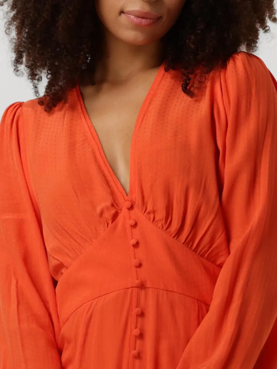 SECOND FEMALE Dames Jurken Emuanuelle Slim Dress - Oranje, foto 4