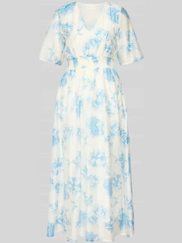 MSCH Copenhagen midi-jurk van lyocellmix model 'Evangelia' offwhite, foto 2