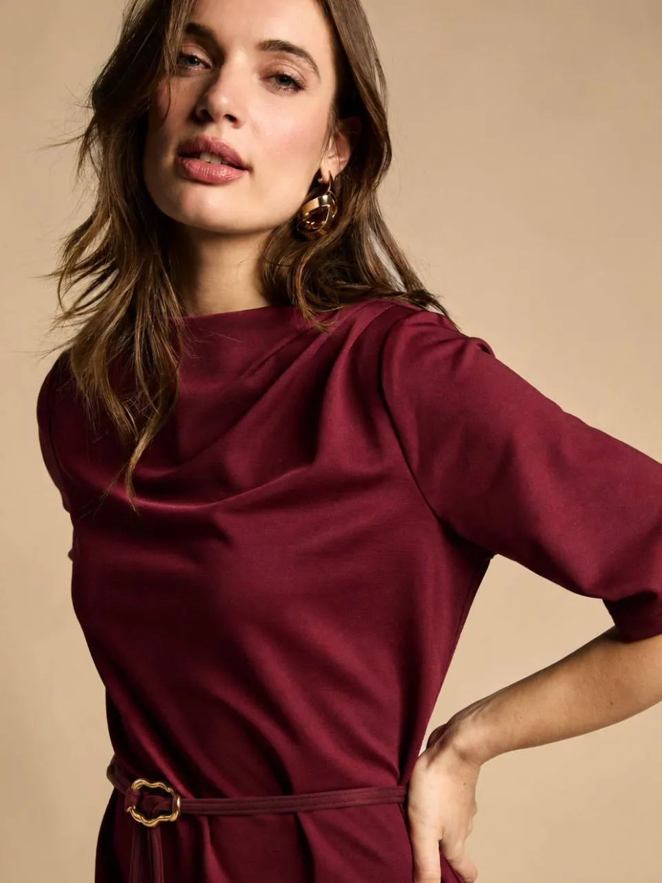 Freebird Devoted jurk bordeaux, foto 4