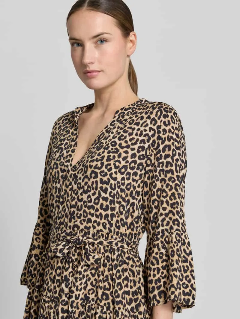 Vero Moda Getailleerde tuniekjurk van pure viscose model 'MELBA' middenbruin, foto 5