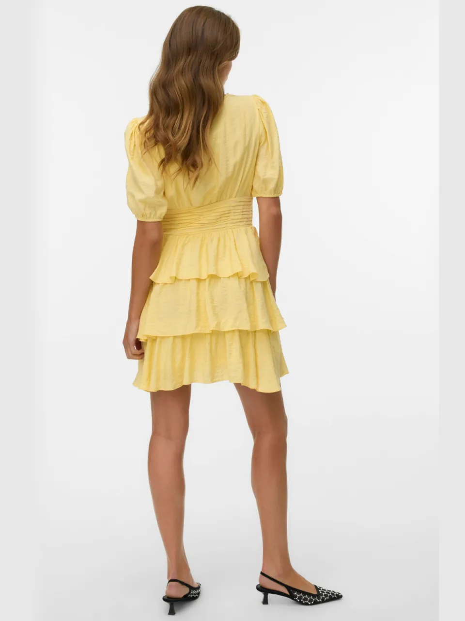 Vero Moda mini jurk - lichtgeel, foto 4