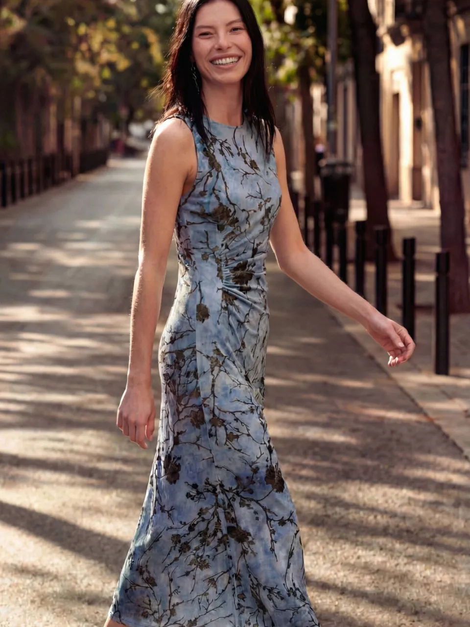 Desigual zomerjurk lichtblauw, foto 3