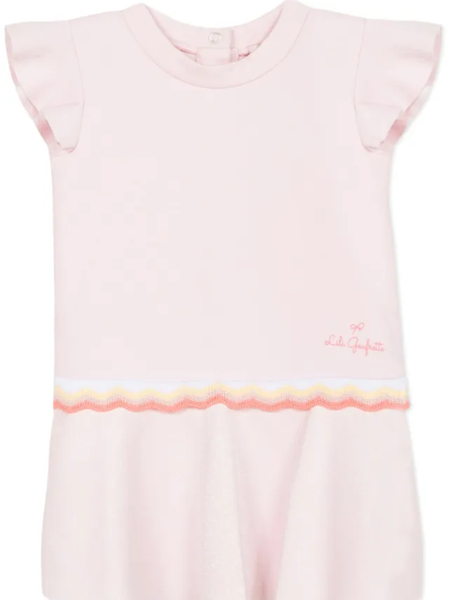 Lili Gaufrette Korte Jurk Lili Gaufrette NARITTE Roze