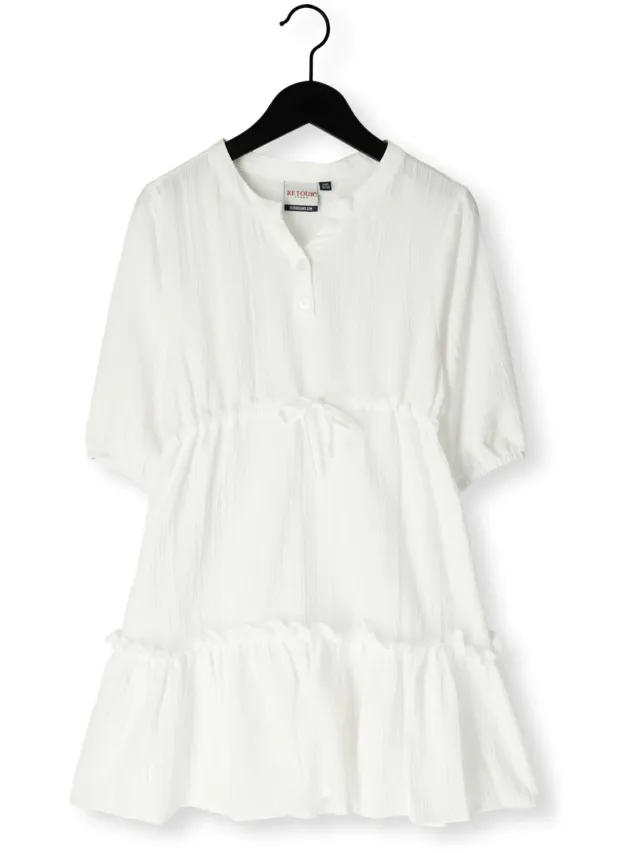 Retour Jeans Candy midi jurk offwhite