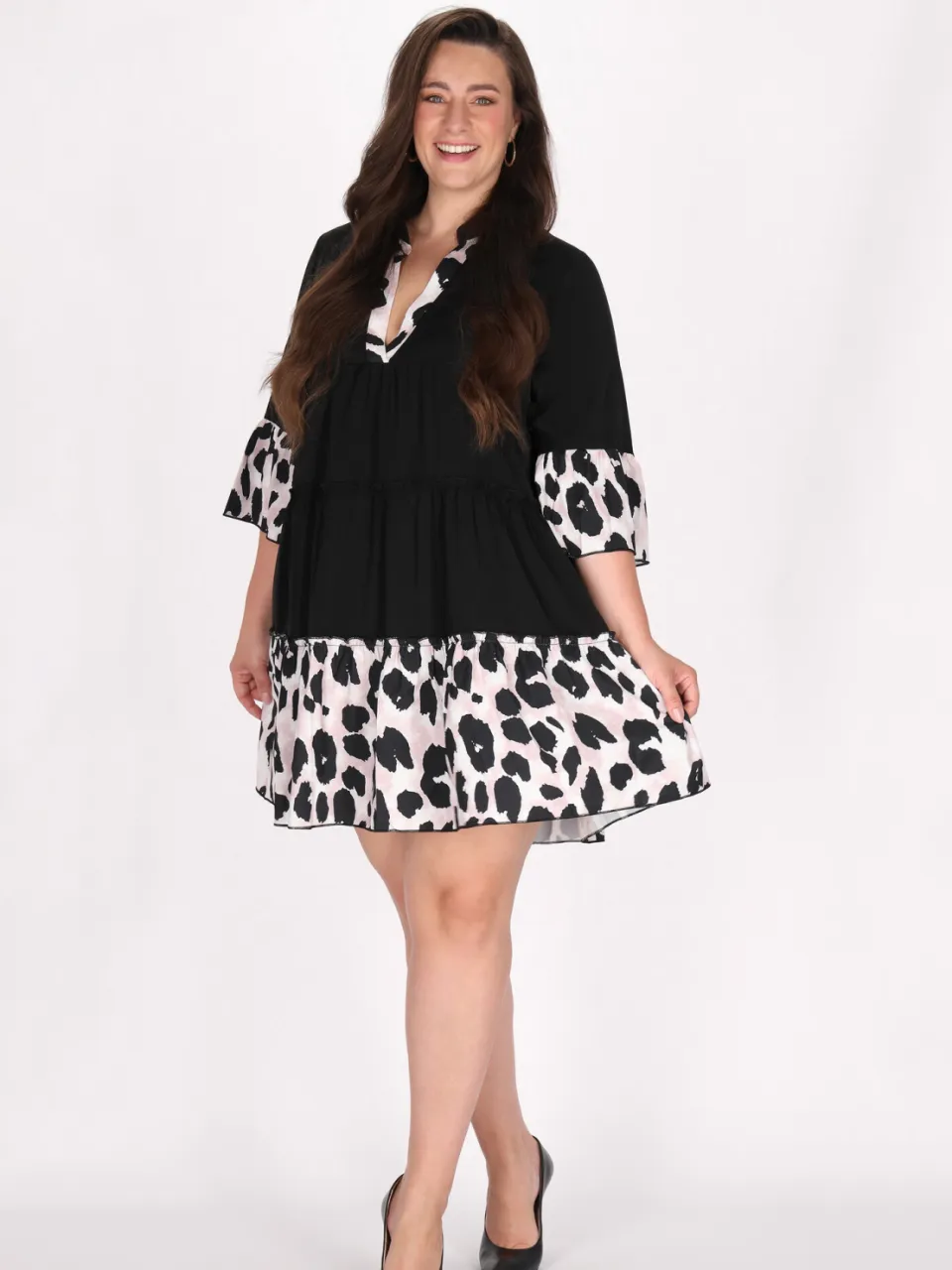 Faina jurk Dames zwart