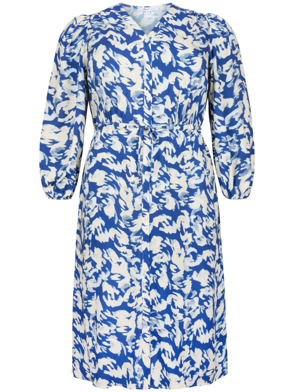 Miss Etam Plus midi jurk blauw, foto 2