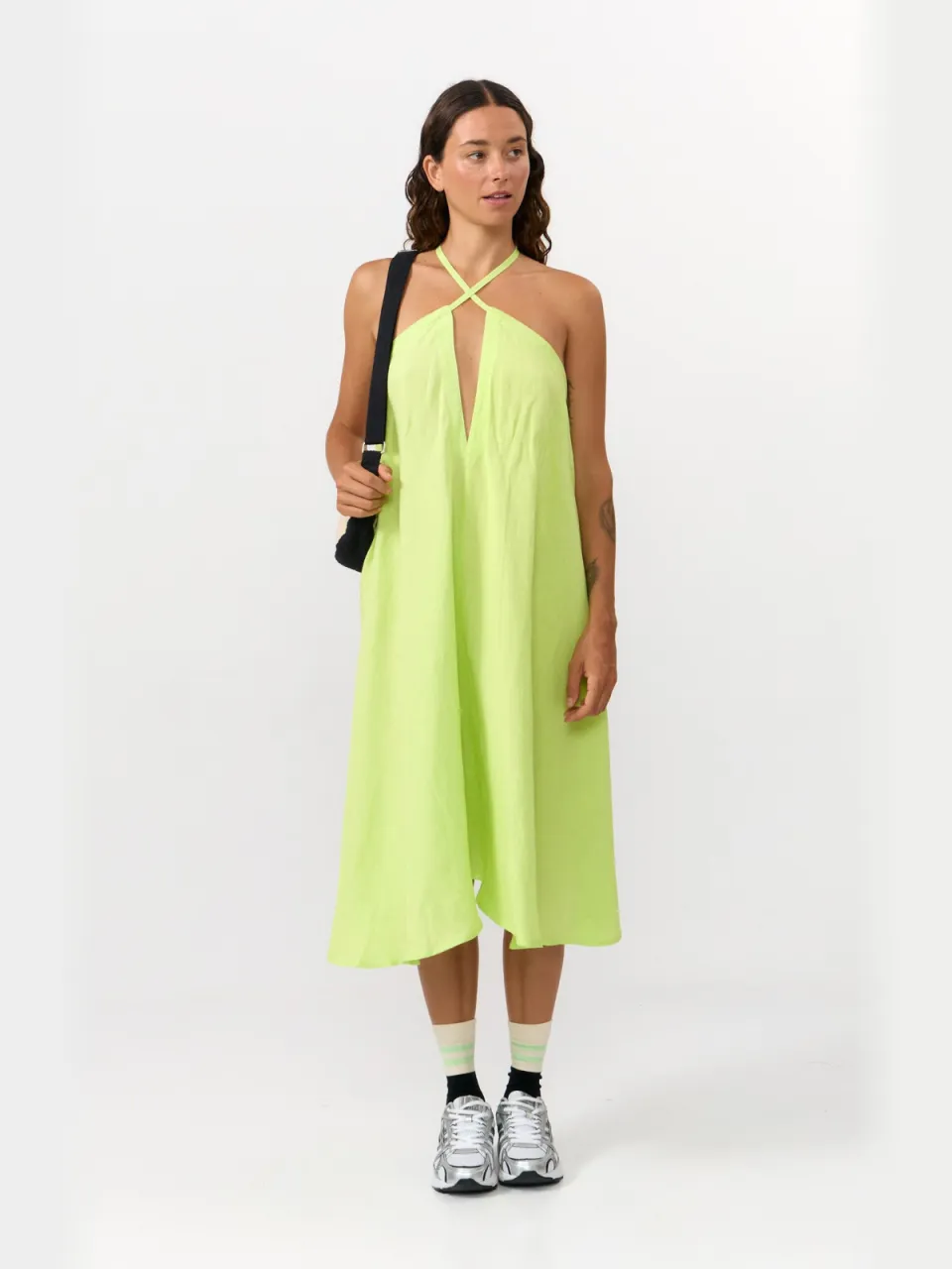 SUITE13LAB dames vegan Jurk Mp Short Appelgroen lichtgroen, foto 2