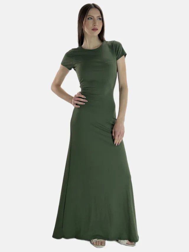 Elara Maxikleid Khaki