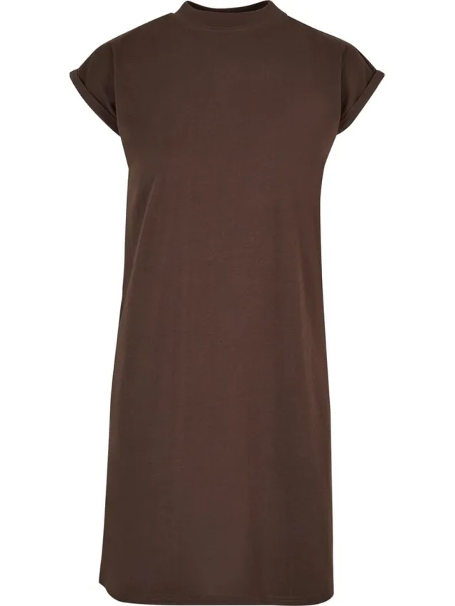 Urban Classics Turtle Extended Shoulder Korte jurk - L - Bruin