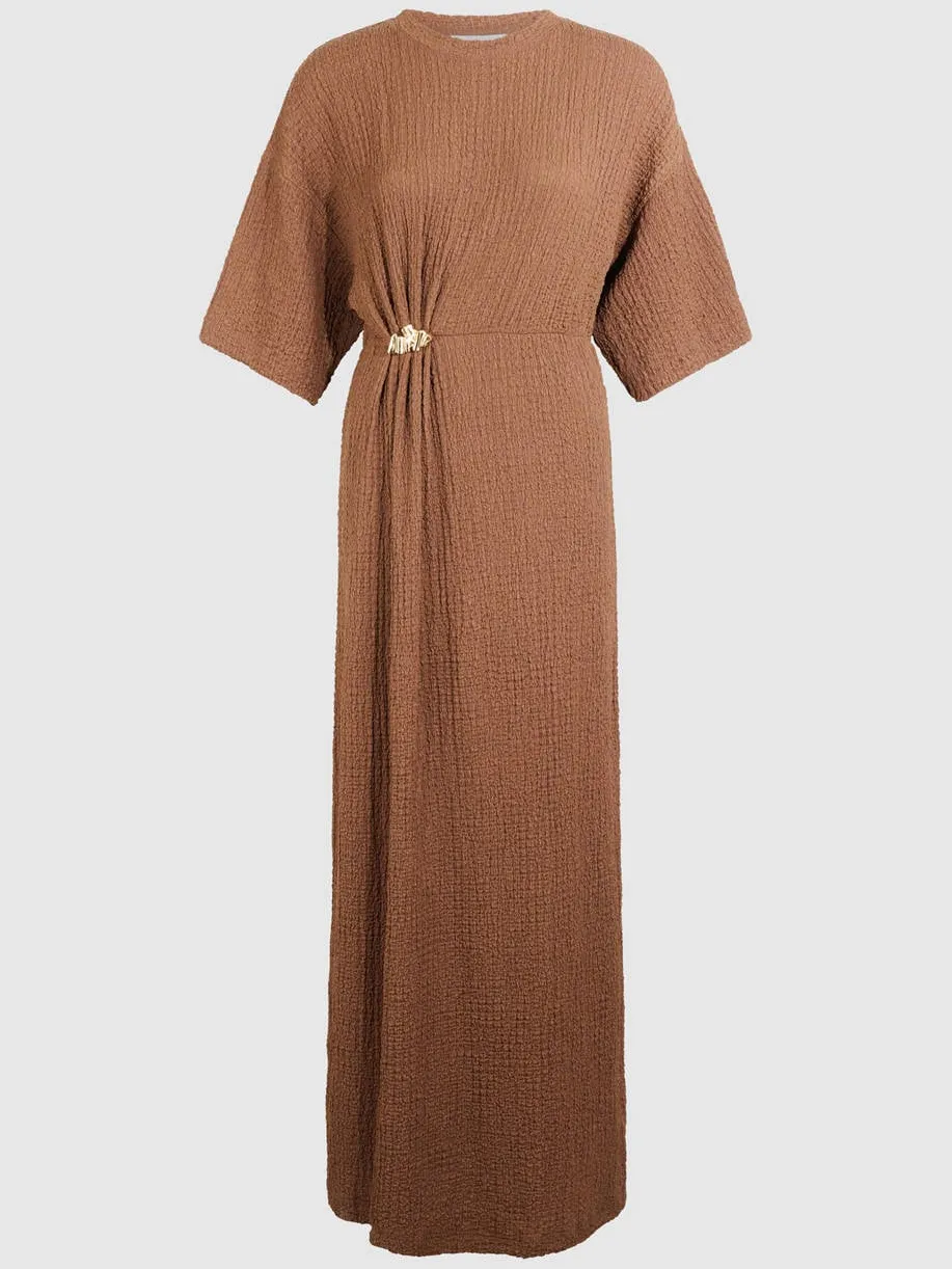 Shoeby maxi jurk bruin, foto 2