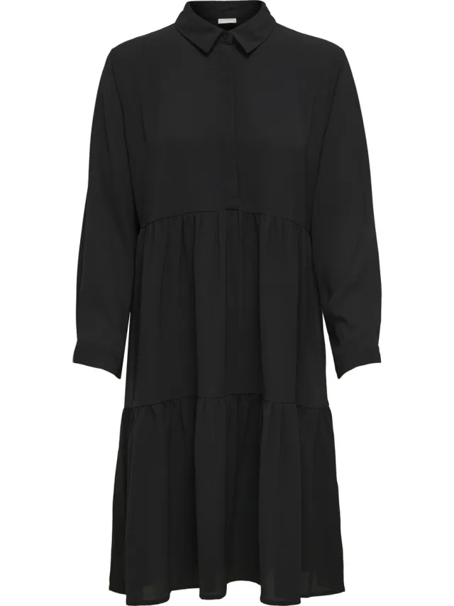 JDY Jurk JDYPIPER Lange jurk Black