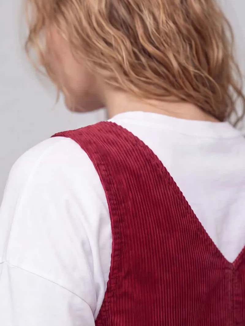 Marc O'Polo Mini-jurk van katoenmix donkerrood, foto 3