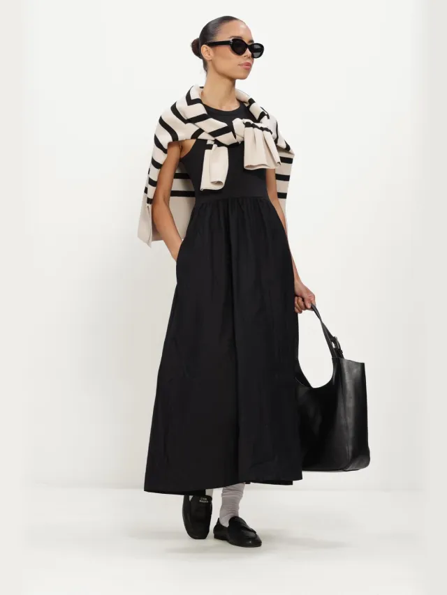 Y.A.S. YAS Dames Jurken Yasmira Sl Long Dress - Zwart