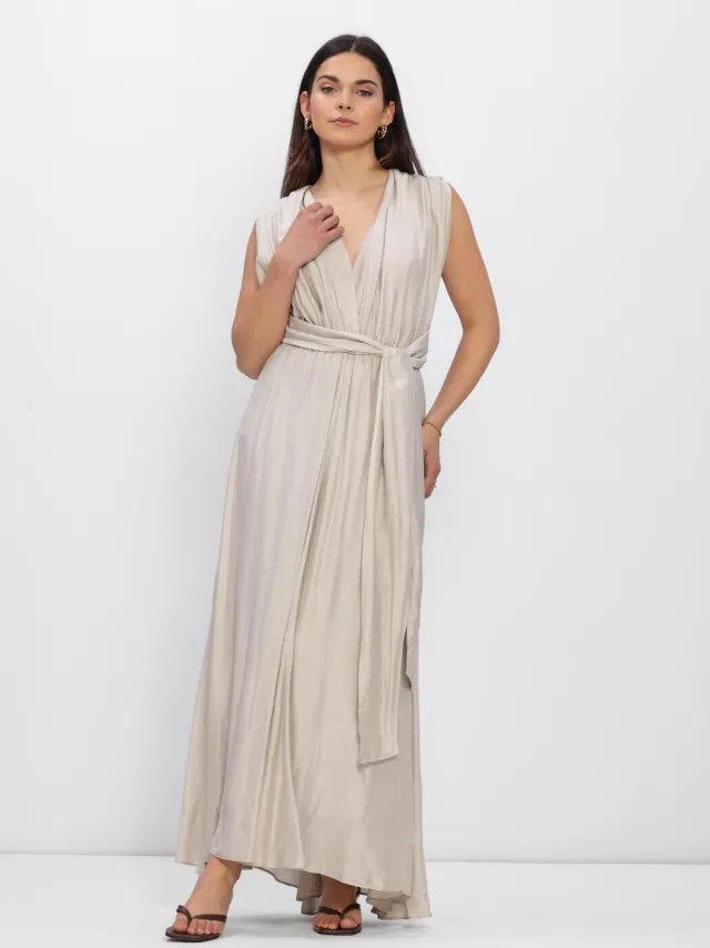 NEMA Dames Jurken N242 - Creme