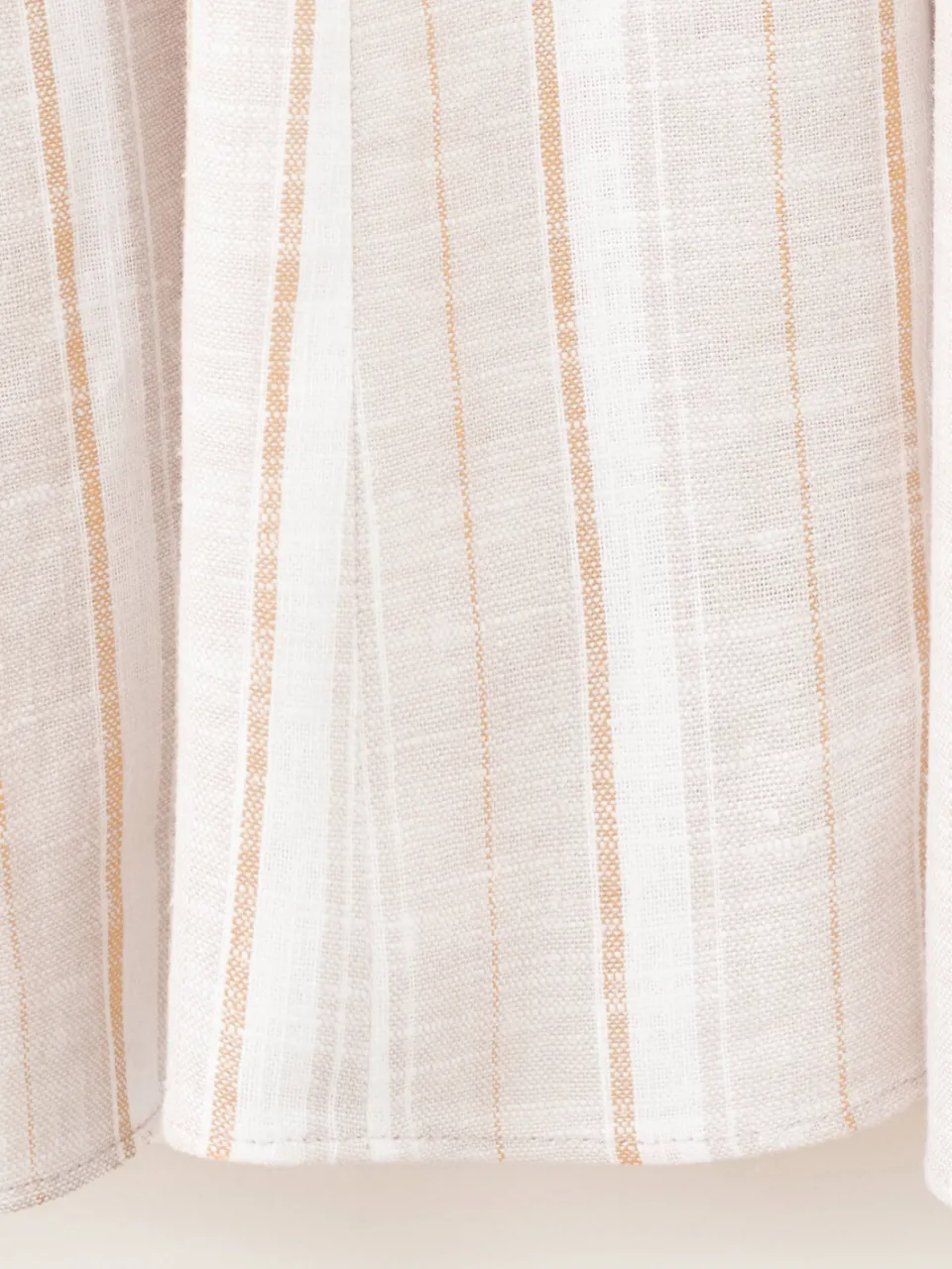 Mango gestreepte maxi zomerjurk met linnen - beige, foto 7