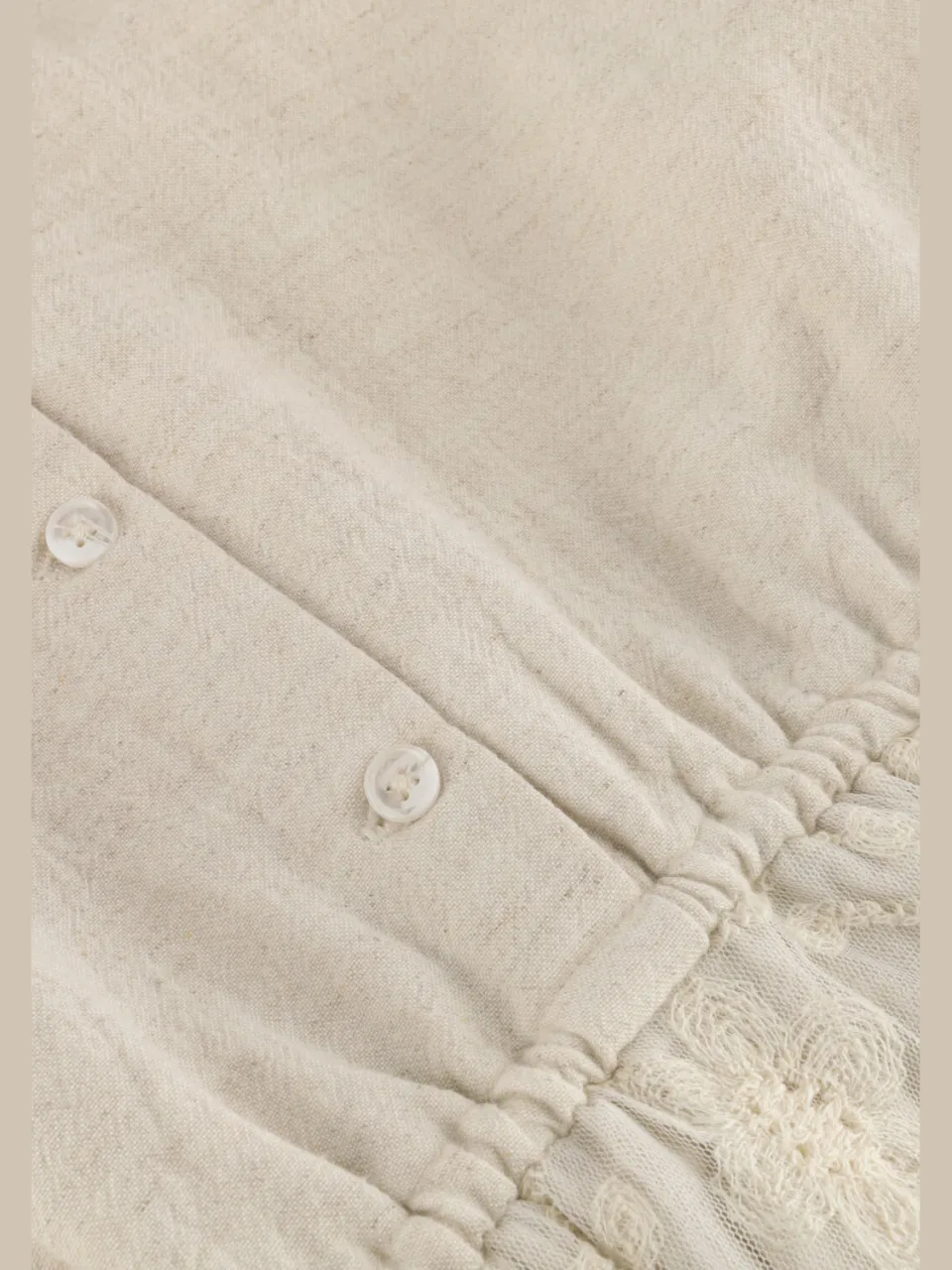 BAJE STUDIO Meisjes Jurken Claudie - Ecru, foto 3