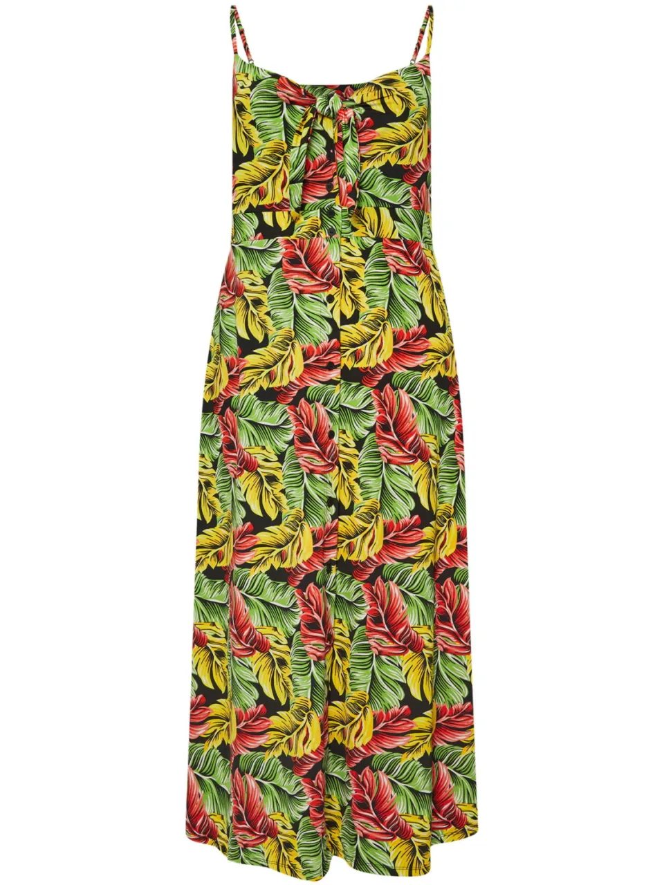 Yours Maxijurk Met Tropische Bladprint In Geel En Groen, Ss26, foto 5
