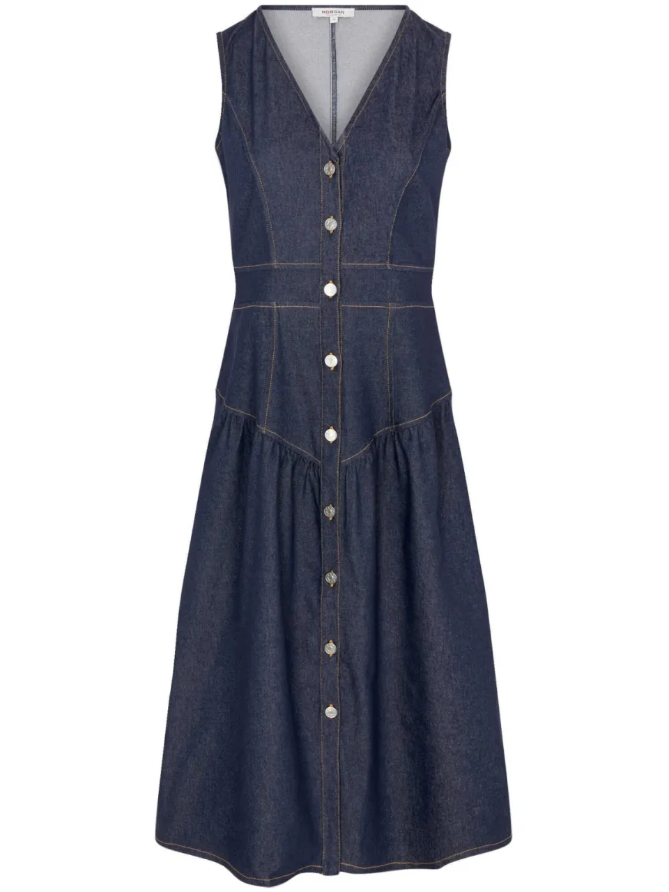 Morgan spijkerjurk dark blue denim, foto 2