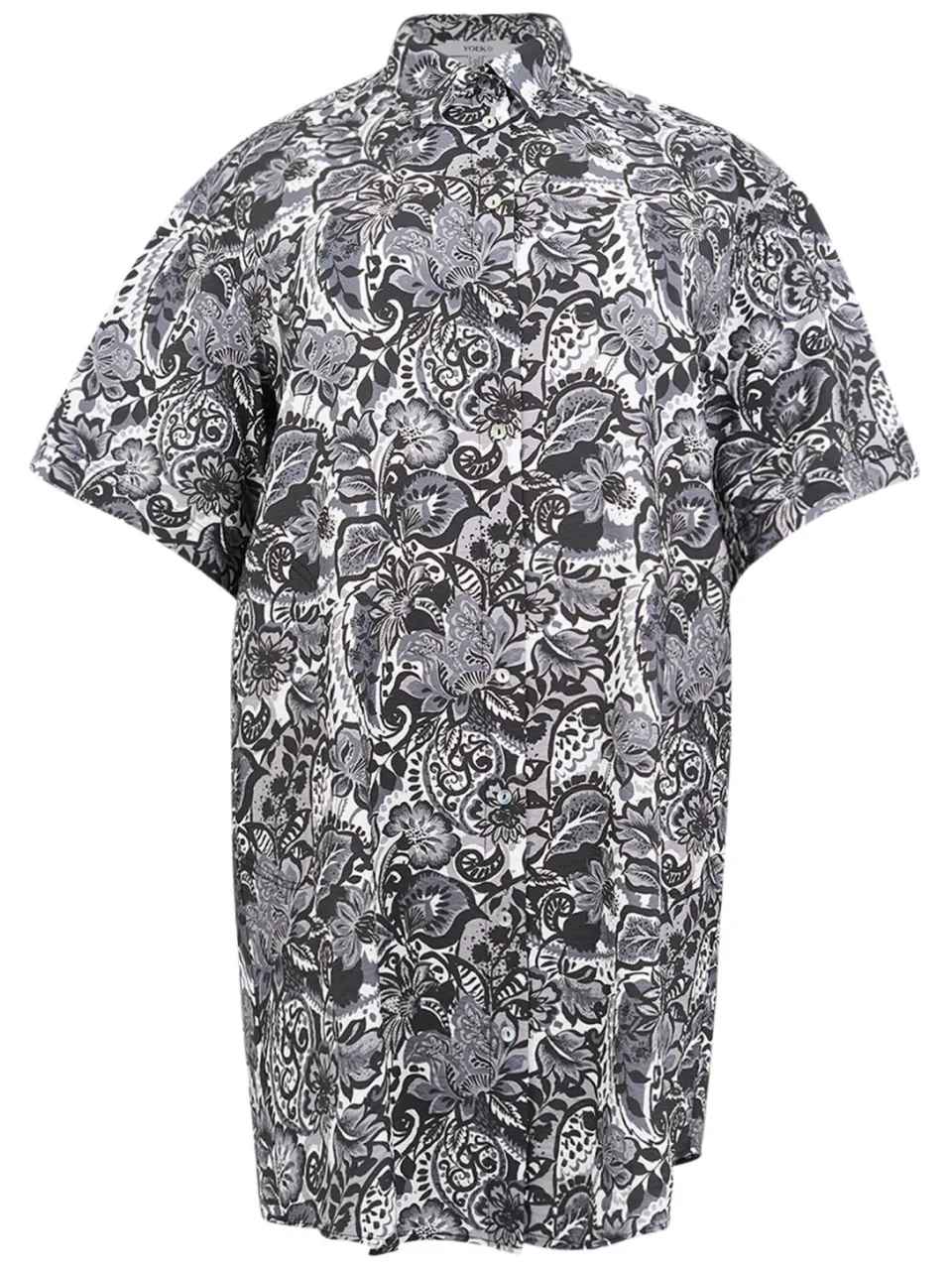 Yoek Aquabel blouse-jurk grijs, foto 3