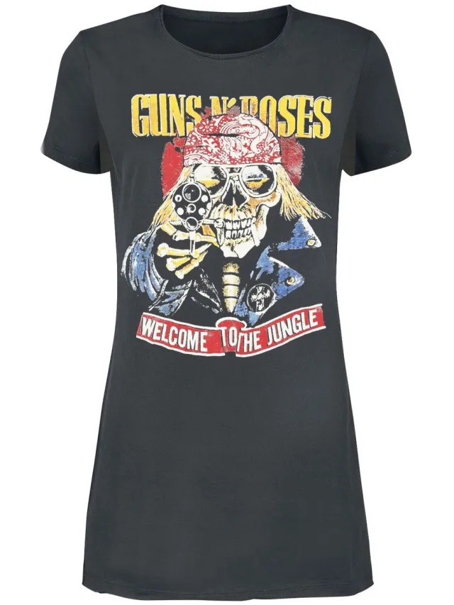 Guns N' Roses Amplified Collection - Welcom Dames Mini-jurk - houtskool
