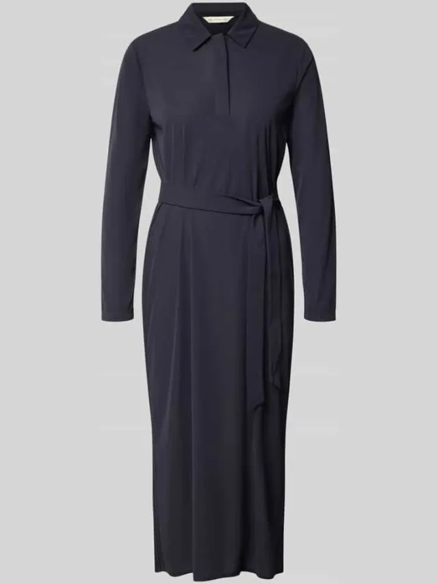 Max Mara Midi-jurk met strikceintuur model 'FRAGOLA' zwart, foto 2