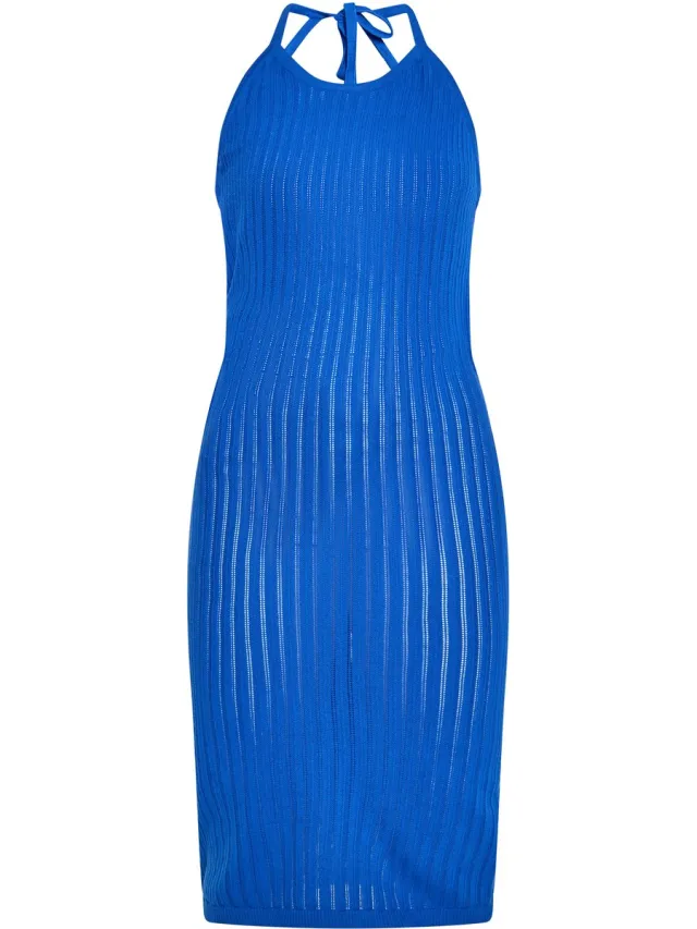 MyMo jurk kobalt blauw