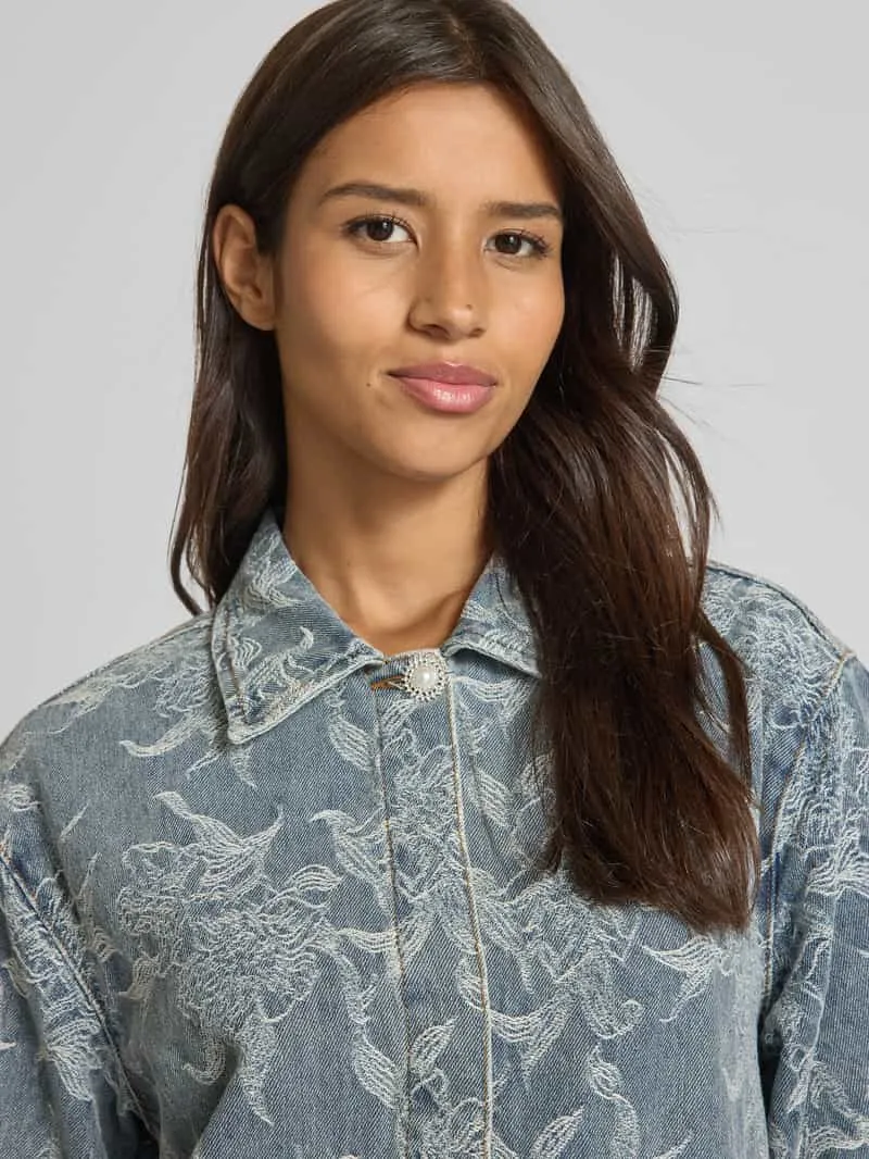 Yas Jeansjurk in minilengte met 1/2-mouwen, model 'FLAMERA' jeansblauw, foto 5