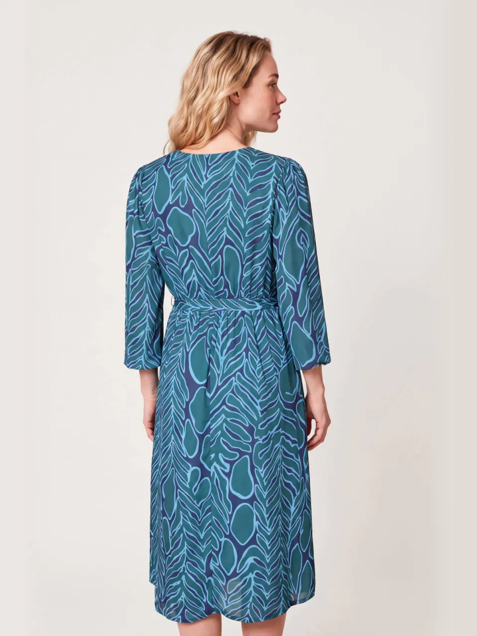 Miss Etam midi jurk - blauw, foto 3