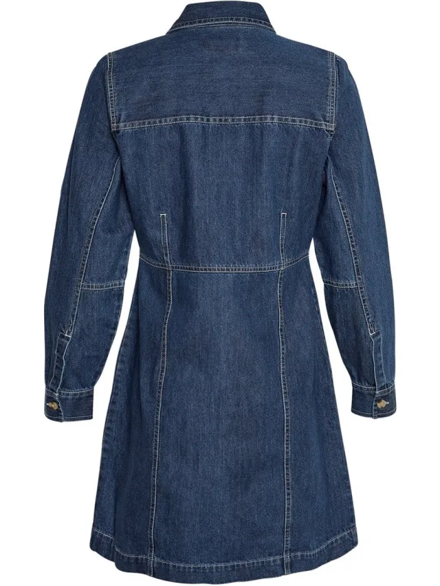 MSCH Copenhagen MSCH Dielle Emma Dress Dark Blue Wash Blauw