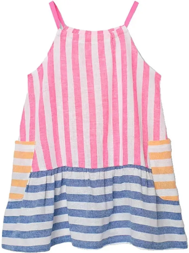 boboli 343033 Mouwloze Jurk Roze 8 Years Meisje Fuchsia