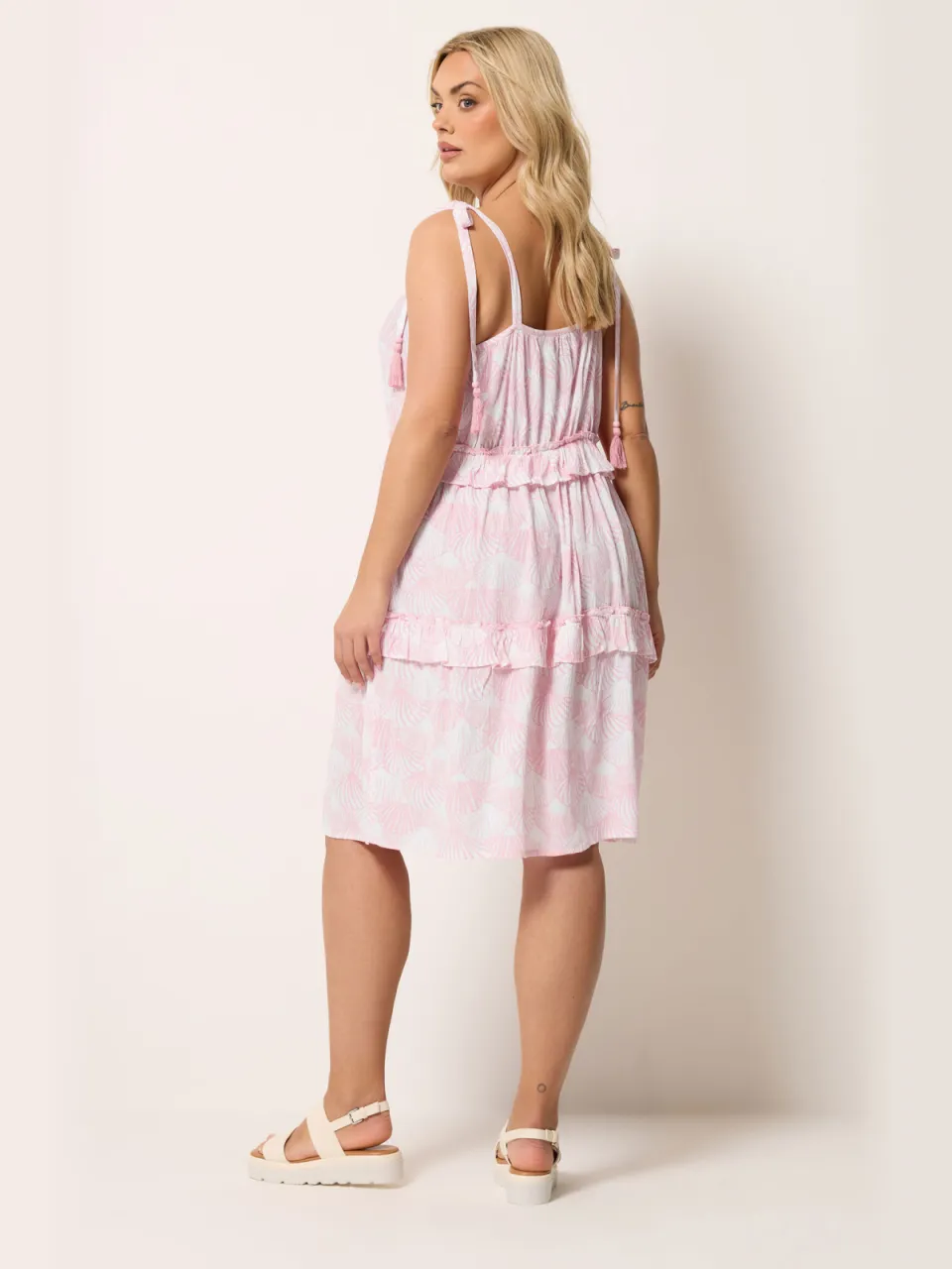 Yours Roze Minijurk Met Ruches-56, foto 3