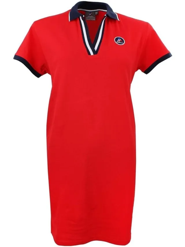 Peak Mountain Jurk Peak Mountain Robe manches courtes femme ASFORI Rood