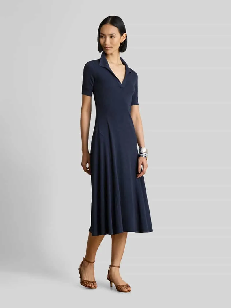 Lauren Ralph Lauren A-lijn vrijetijdsjurk van katoenmix Marineblauw
