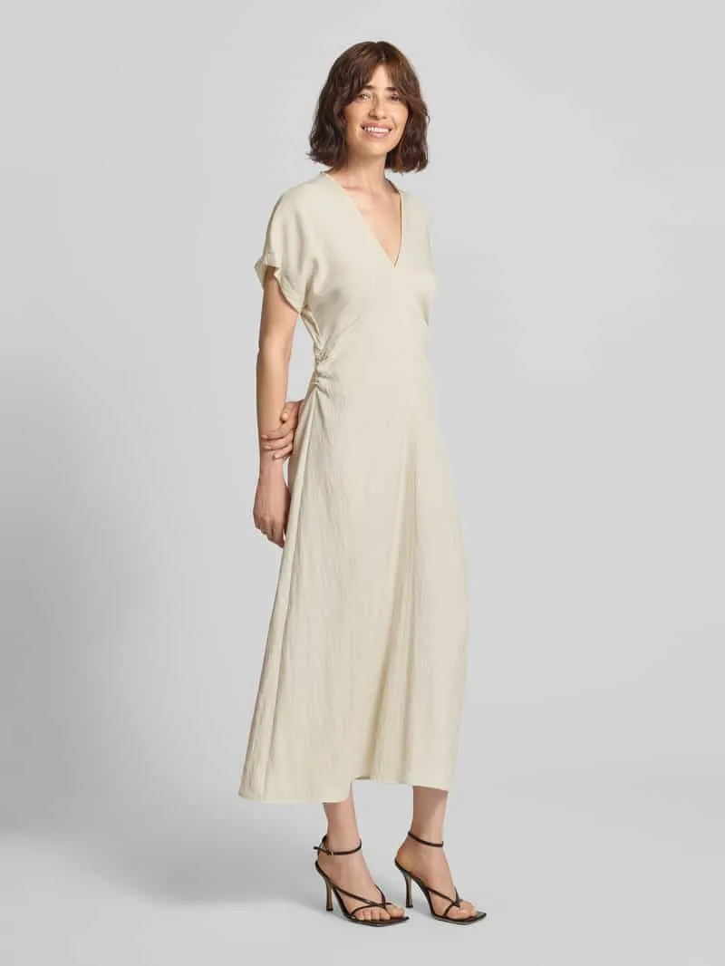 Jake*s Collection regular fit maxi-jurk van lyocellmix met viscose ecru, foto 4