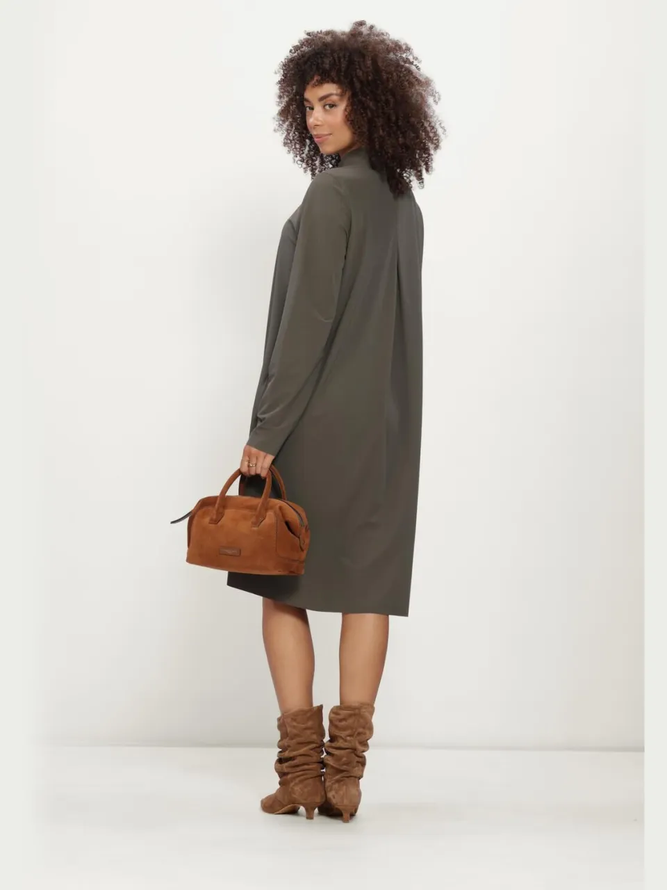 JAPAN TKY Dames Jurken Riku - Khaki, foto 3