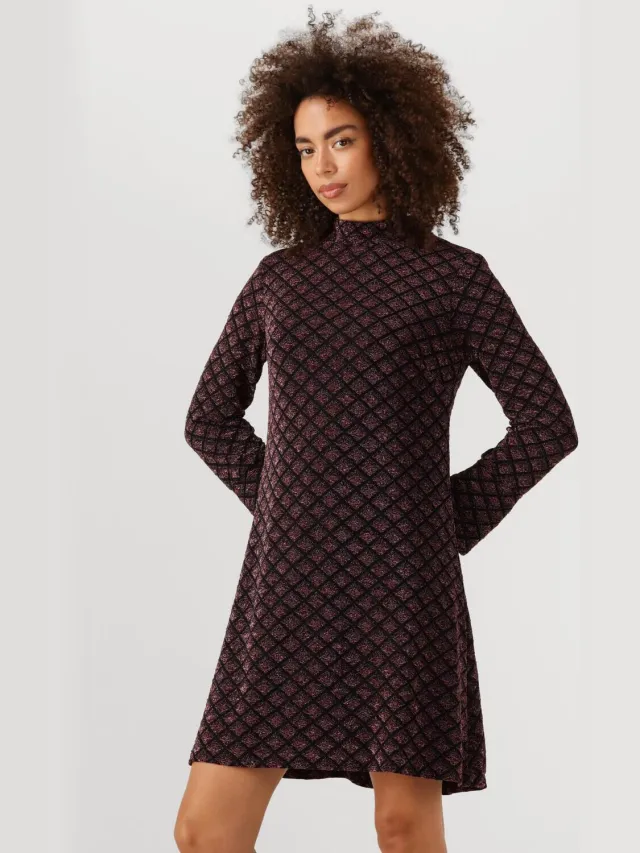 ANA ALCAZAR Dames Jurken Dress Drop Back - Bordeaux