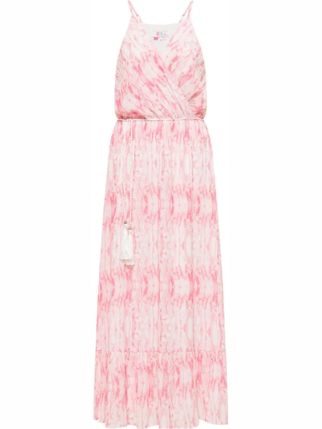 IZIA Midi-jurk met tie-dye-print roze