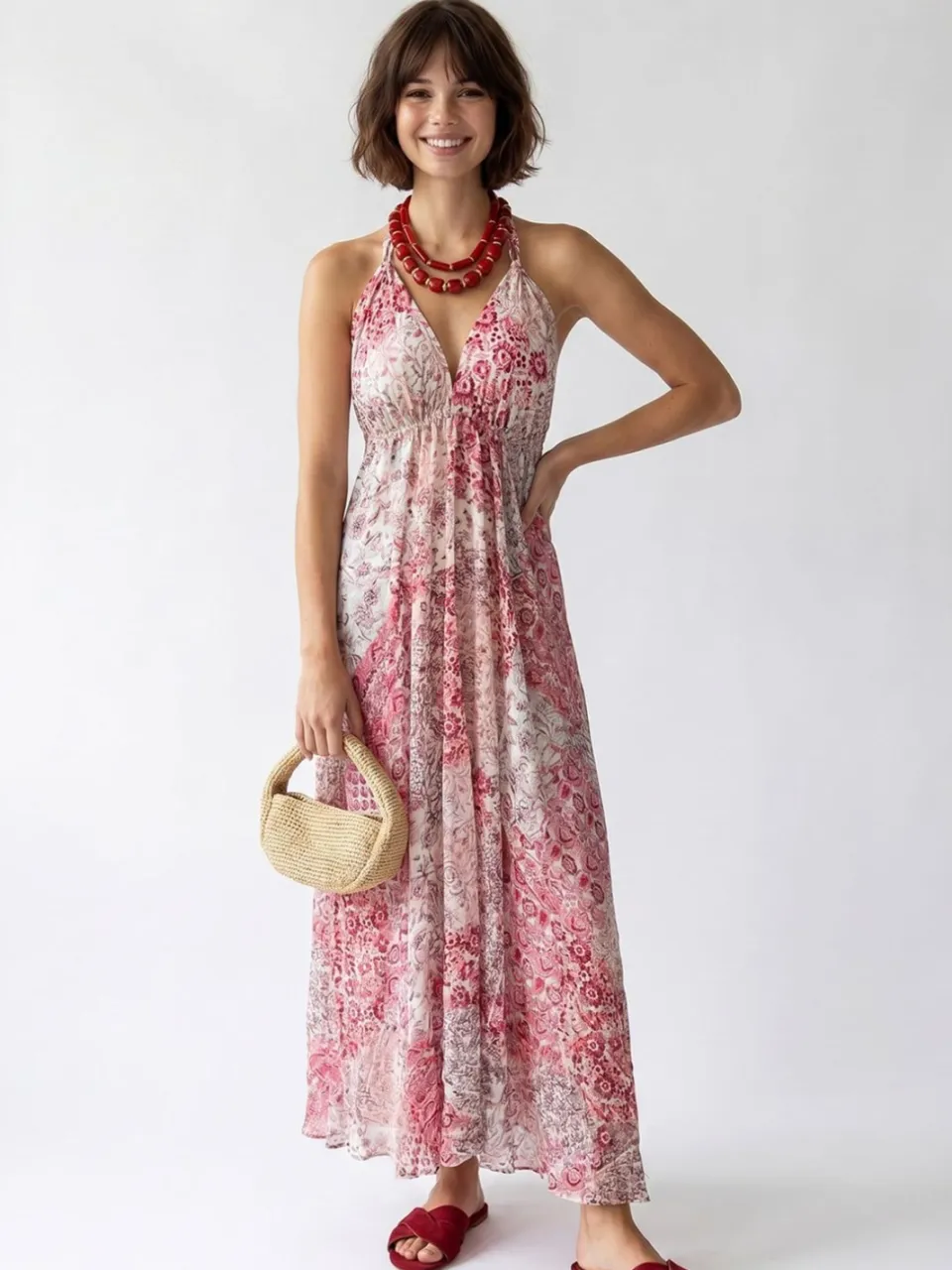 Mixray Paisley Halter Maxi-jurk veelkleurig, foto 2