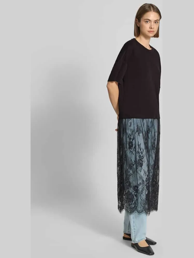 Only Vloeiende vrijetijdsjurk met kant model 'TAHLIA' zwart, foto 3