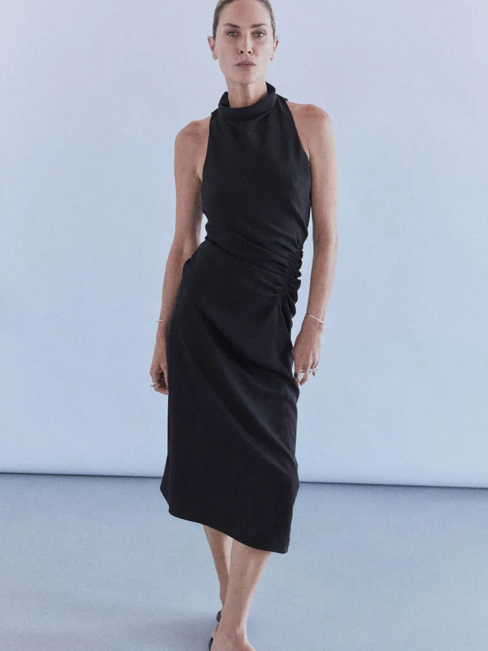 Mango midi jurk - zwart, foto 3