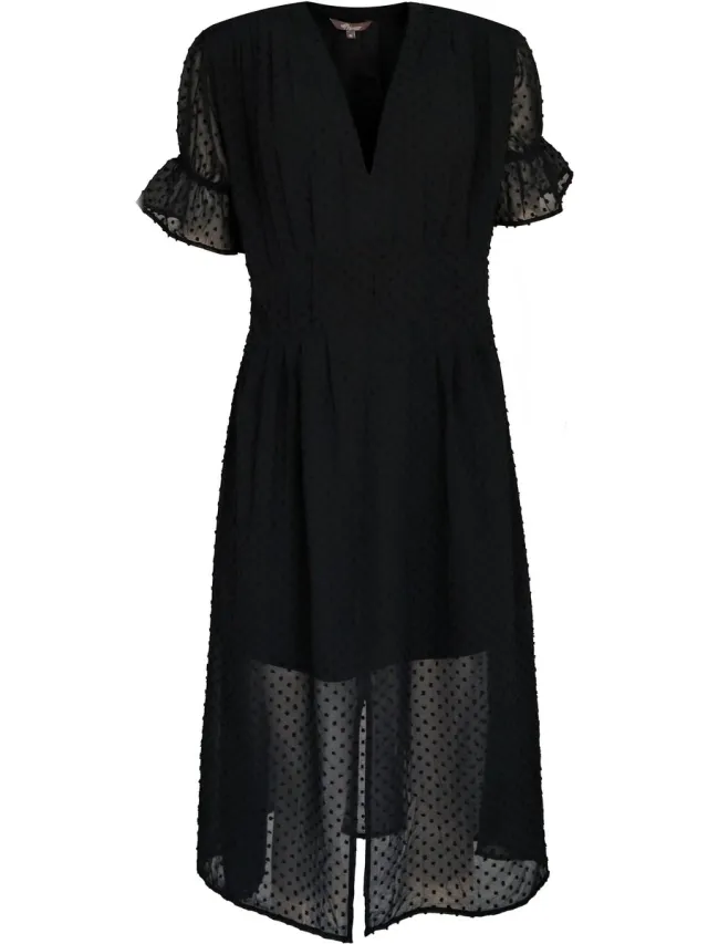 PRINCESS GOES HOLLYWOOD • zwarte midi jurk •