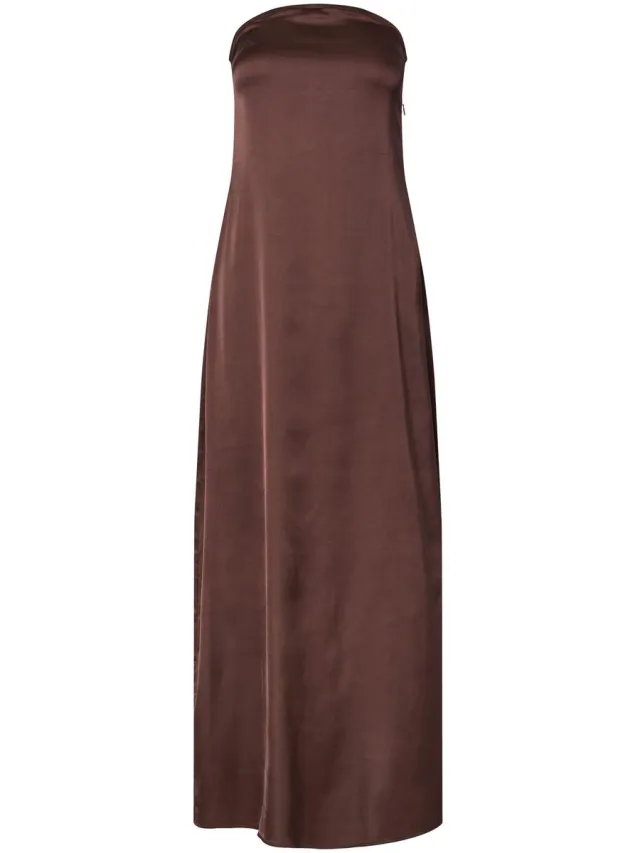 Pieces PCTASIN TUBE DRESS W/SMOCK WVN BC - Meisjes - Mini jurken Chicory Coffee